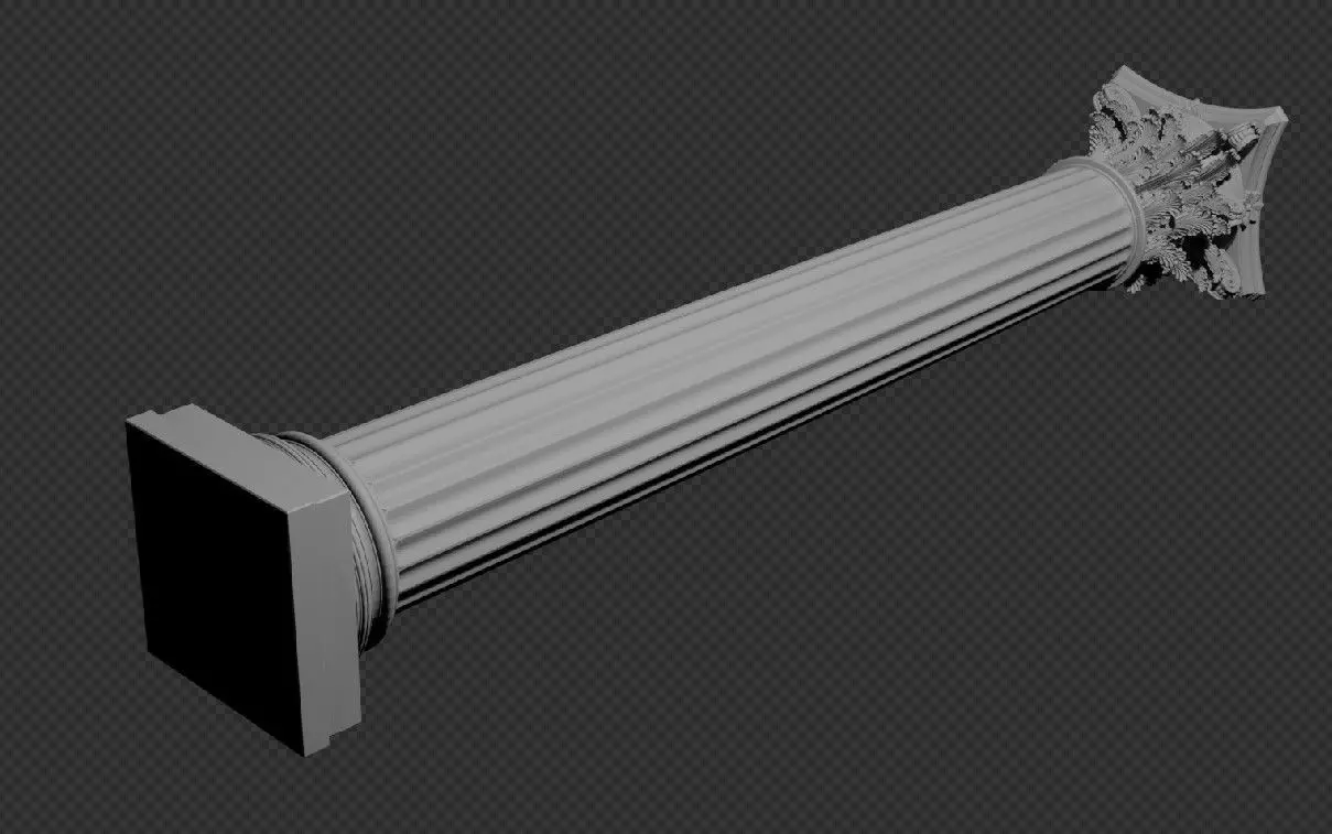 Columna decorativa Free 3D model_0