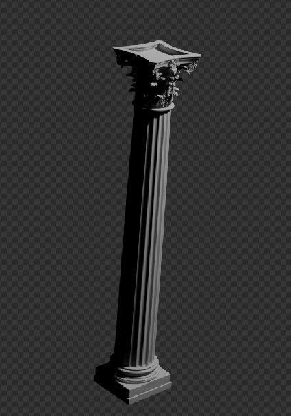 Columna decorativa Free 3D model_1