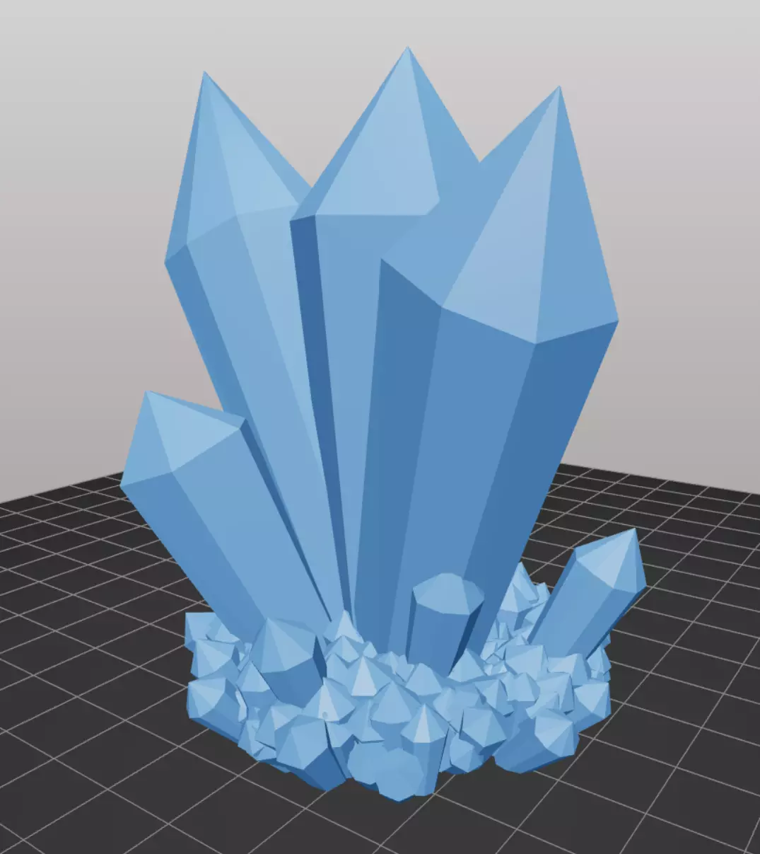 Crystal 3D print model_0