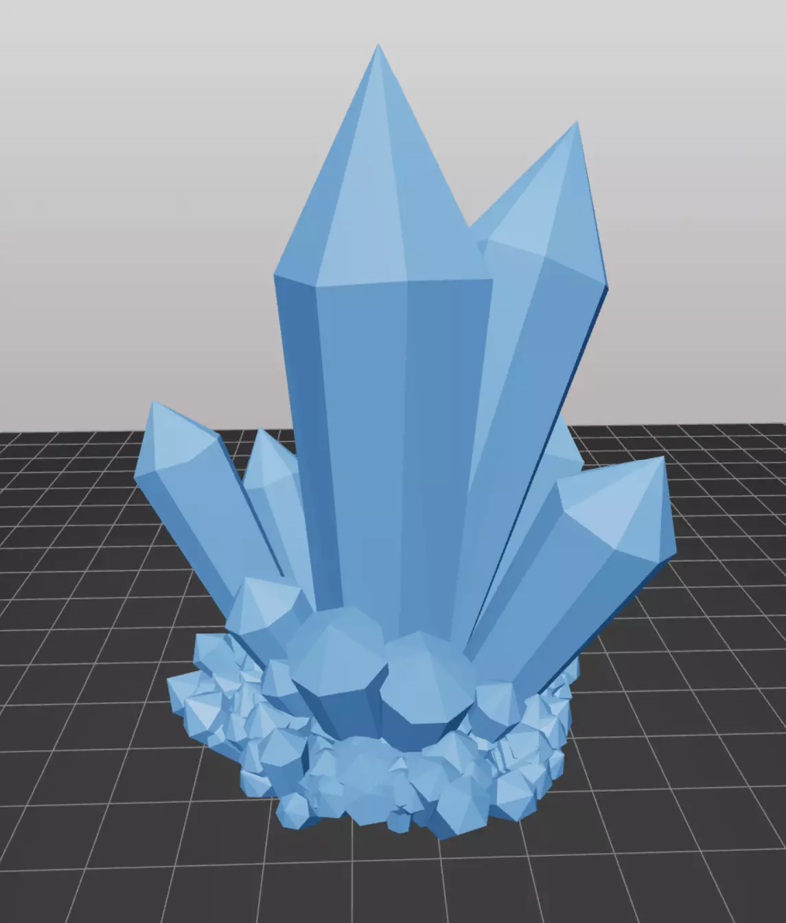 Crystal 3D print model_0