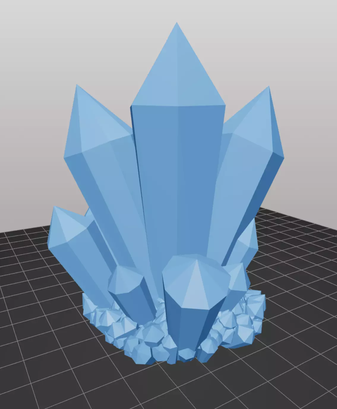 Crystal 3D print model_0