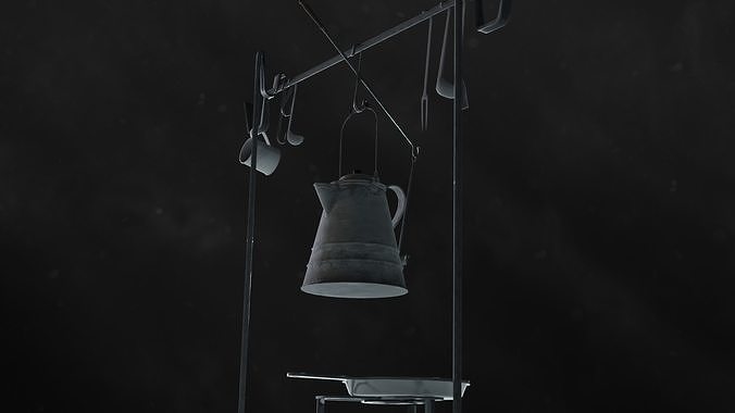 Campfire Low-poly 3D model