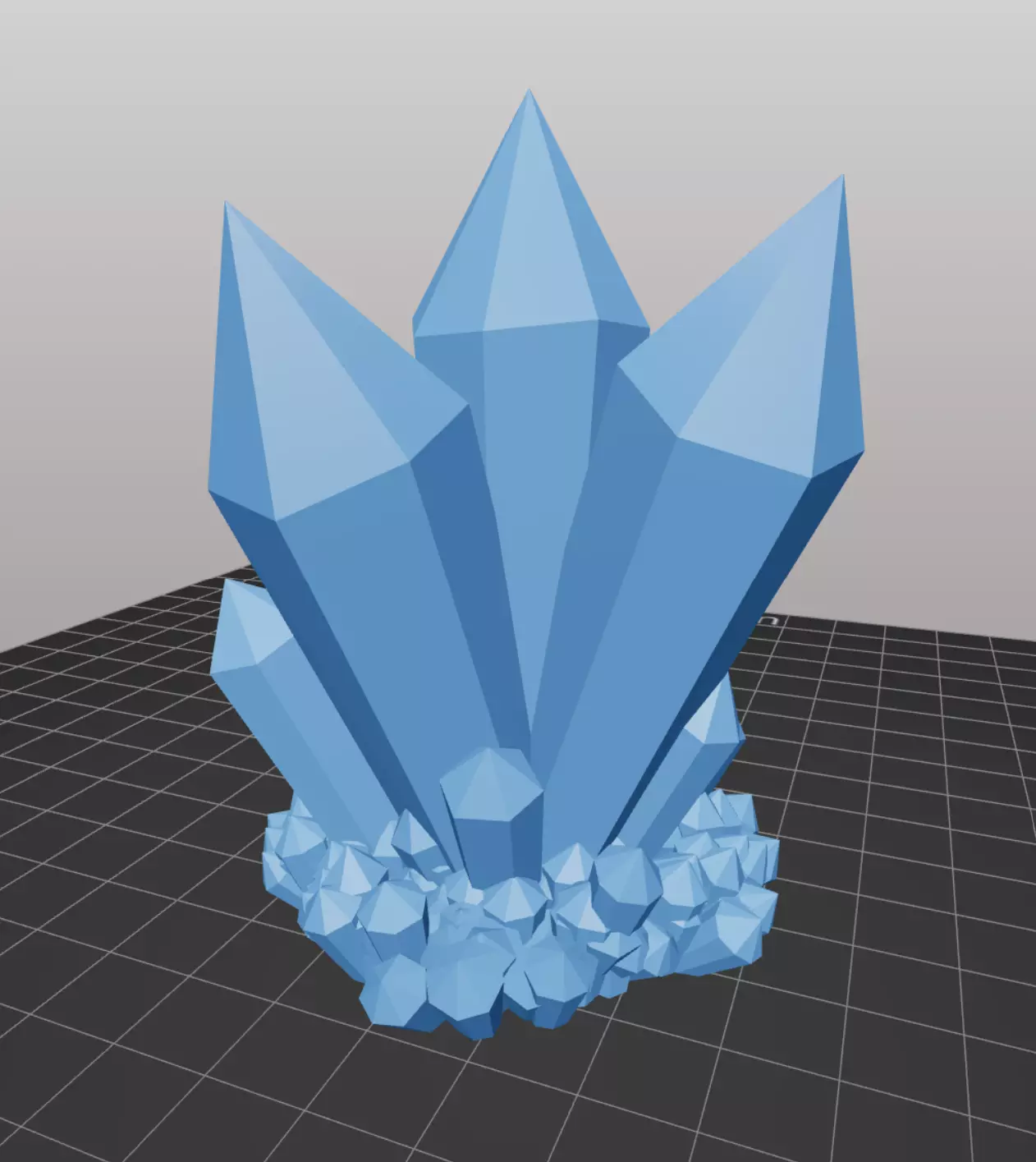 Crystal 3D print model_0