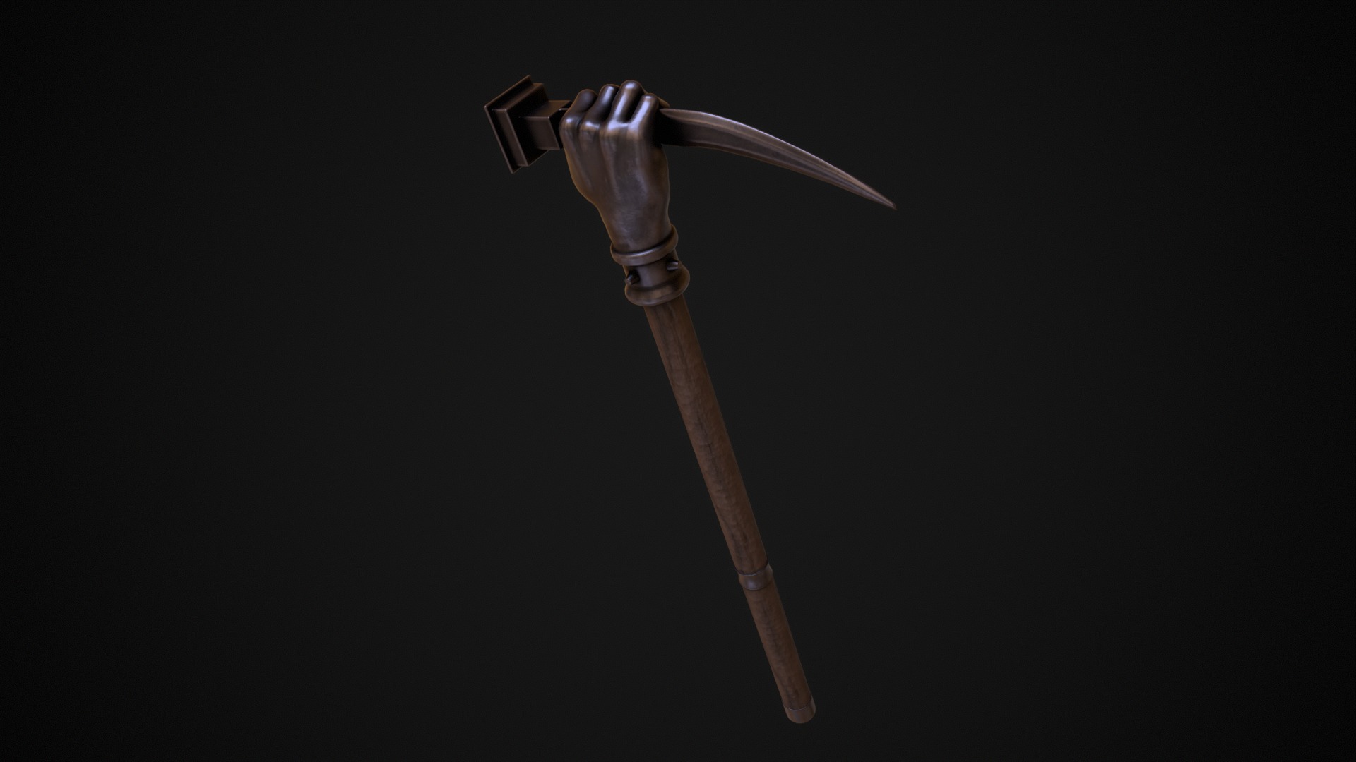 Fisted Warhammer Low-poly 3D model_3