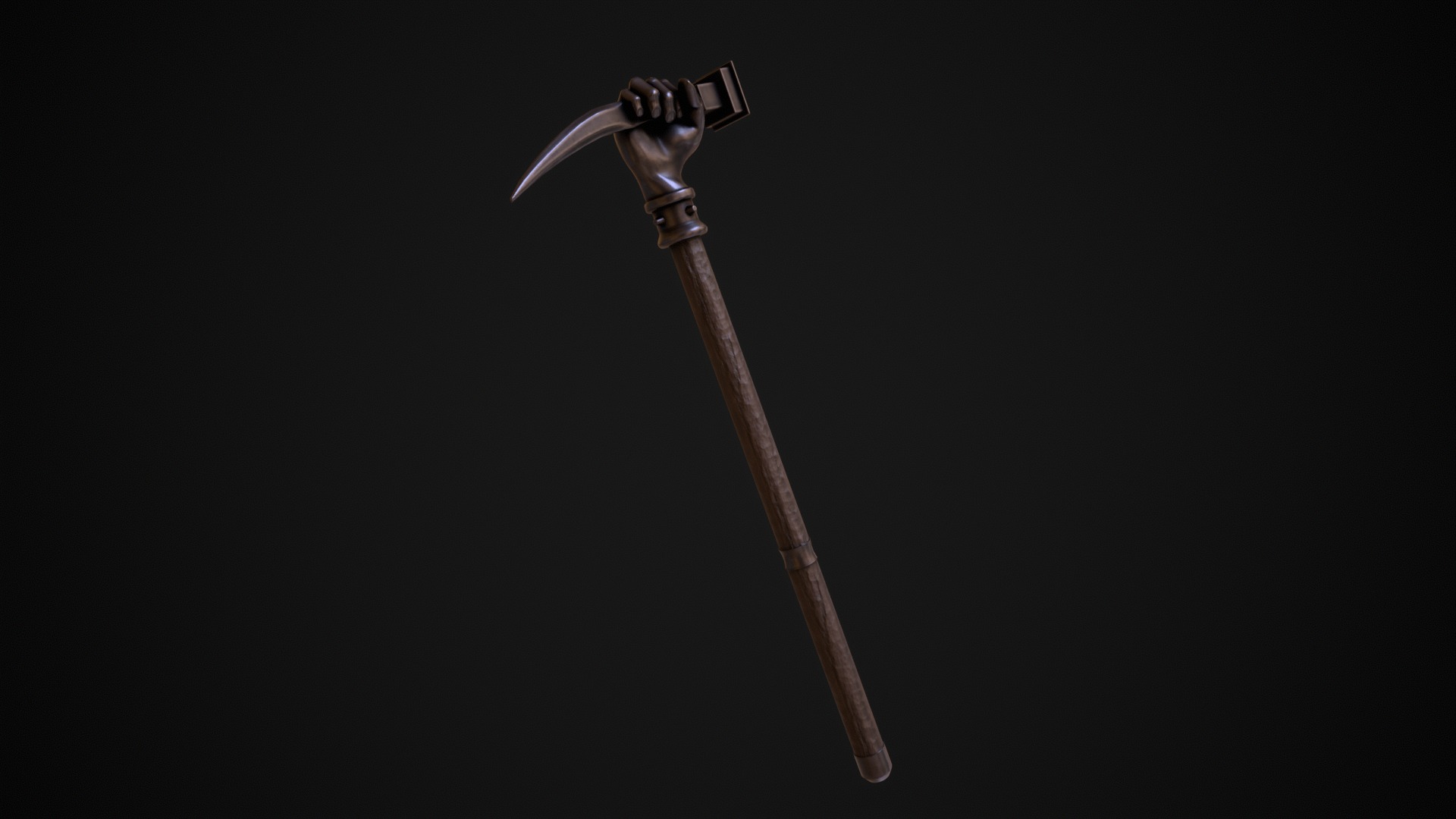Fisted Warhammer Low-poly 3D model_5