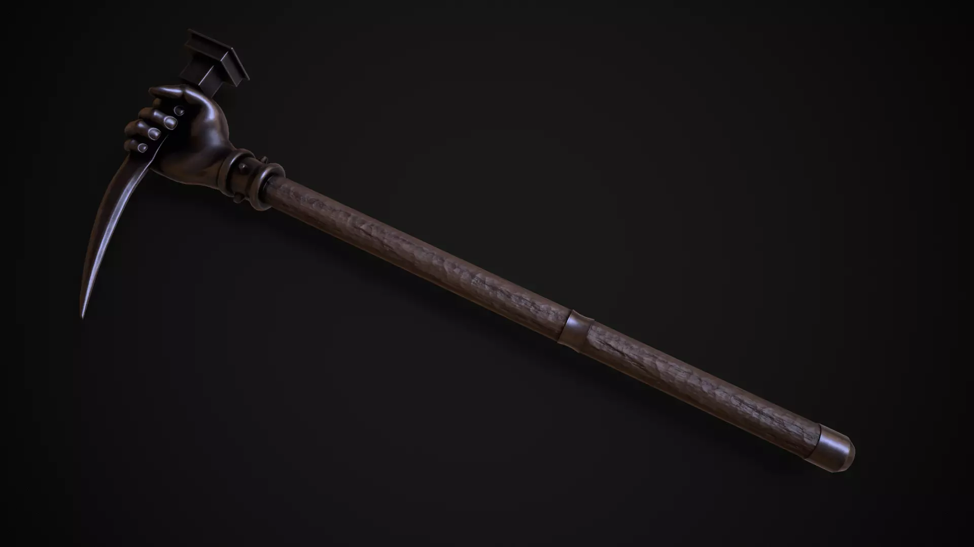 Fisted Warhammer Low-poly 3D model_0