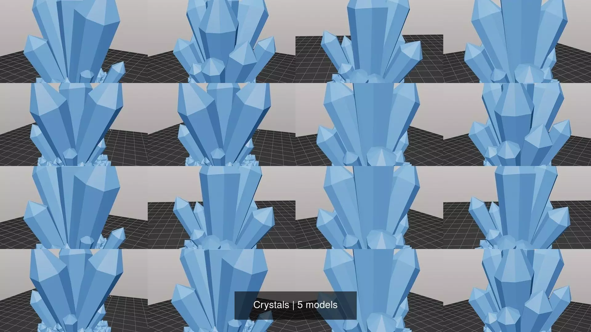 Crystals 3D Model Collection_0