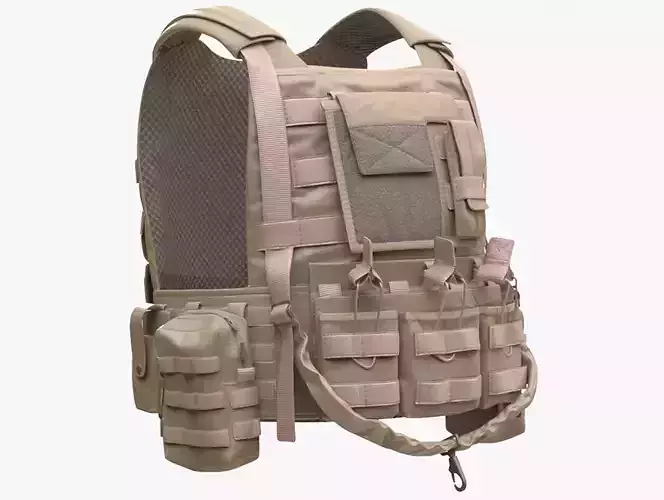 Military Vest 105 - All MH Bodies - UE5 Skeletons - Rigged