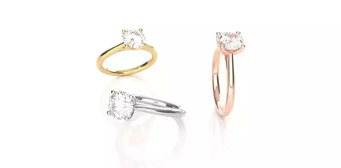 Round Diamond Solitaire Ring