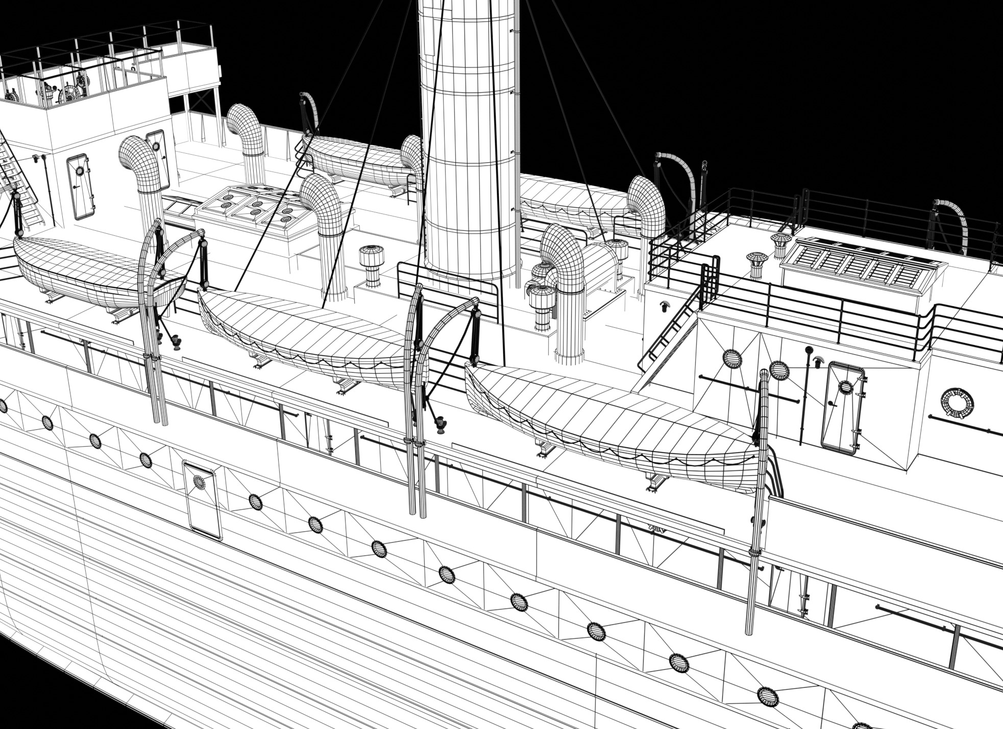 Steam Ship 3D model_11