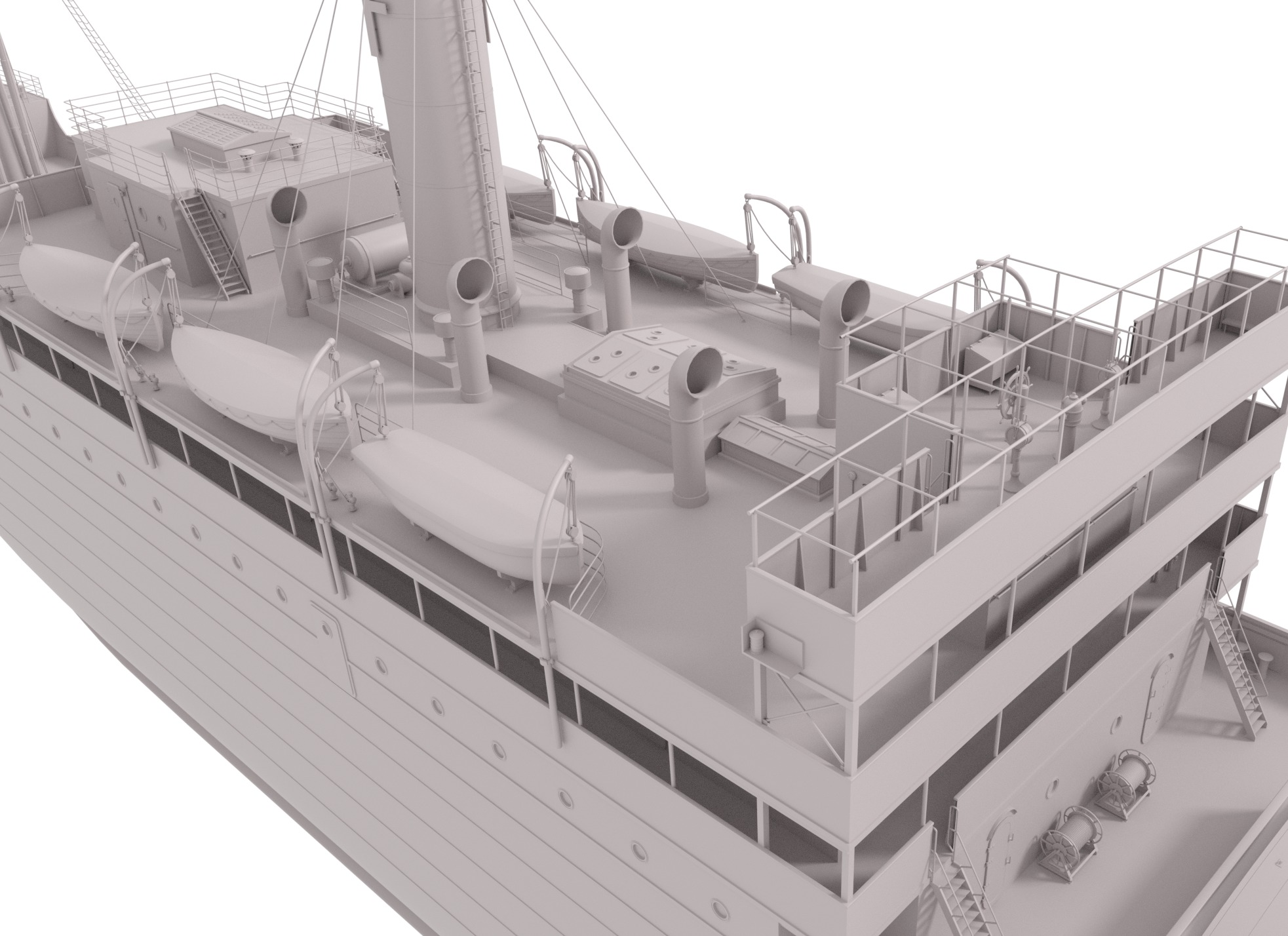 Steam Ship 3D model_8