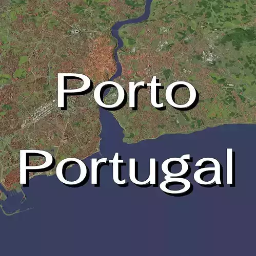 Porto Portugal - city and urban 3D model