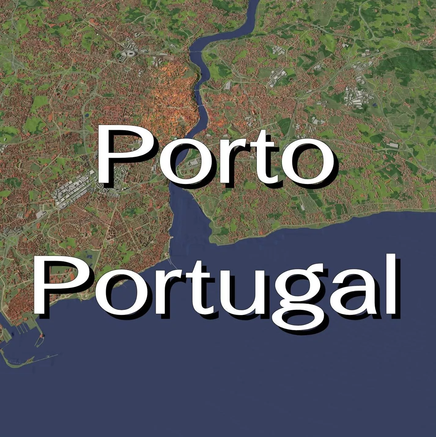 Porto Portugal - city and urban 3D model