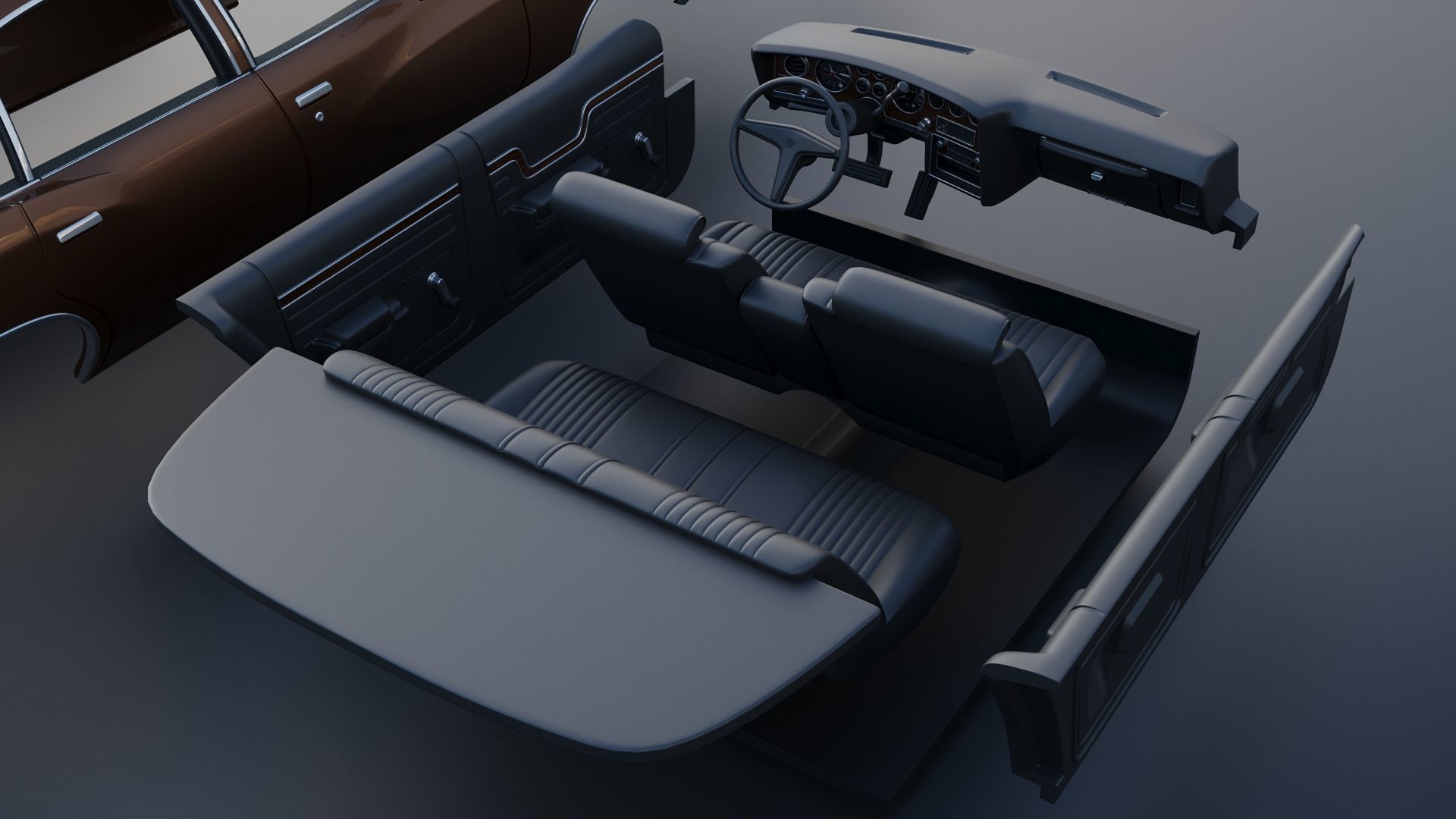 Pontiac LeMans 4 Door 3D print model_27