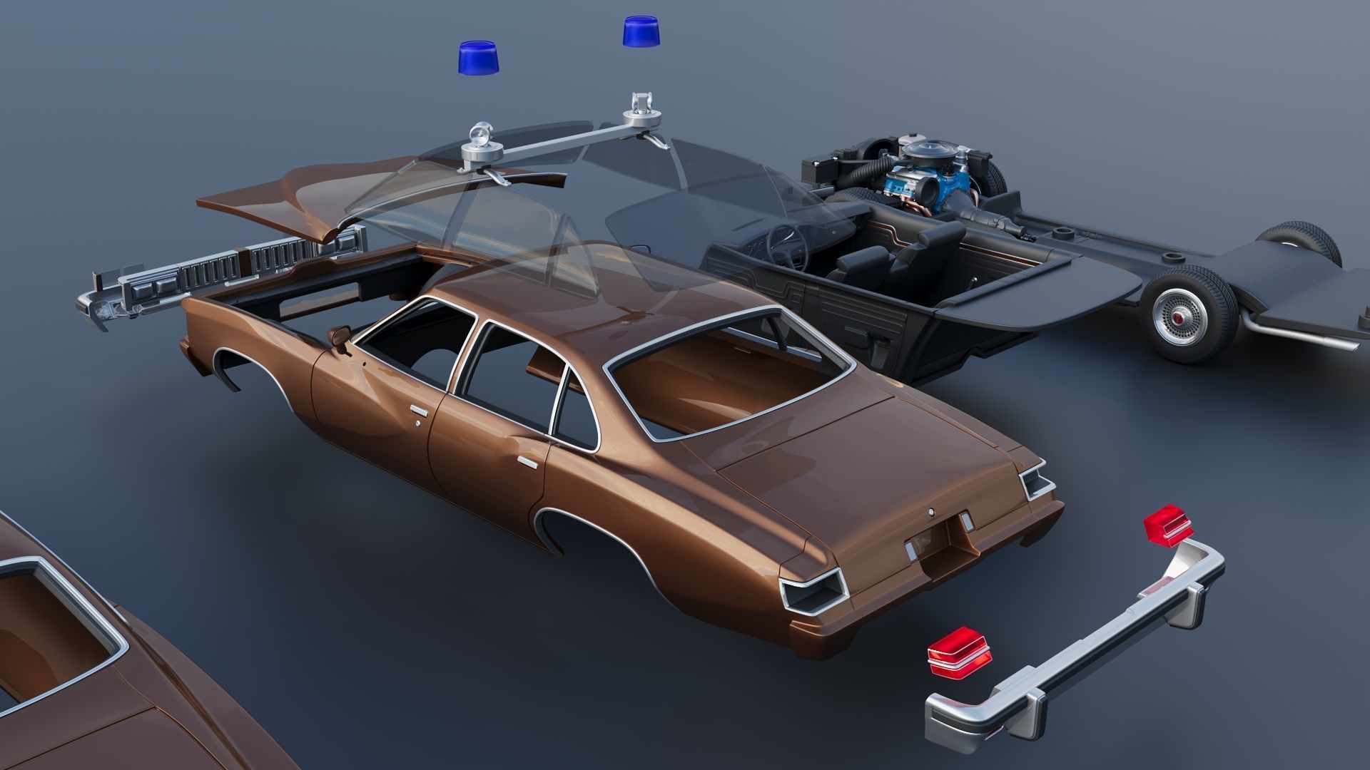 Pontiac LeMans 4 Door 3D print model_20