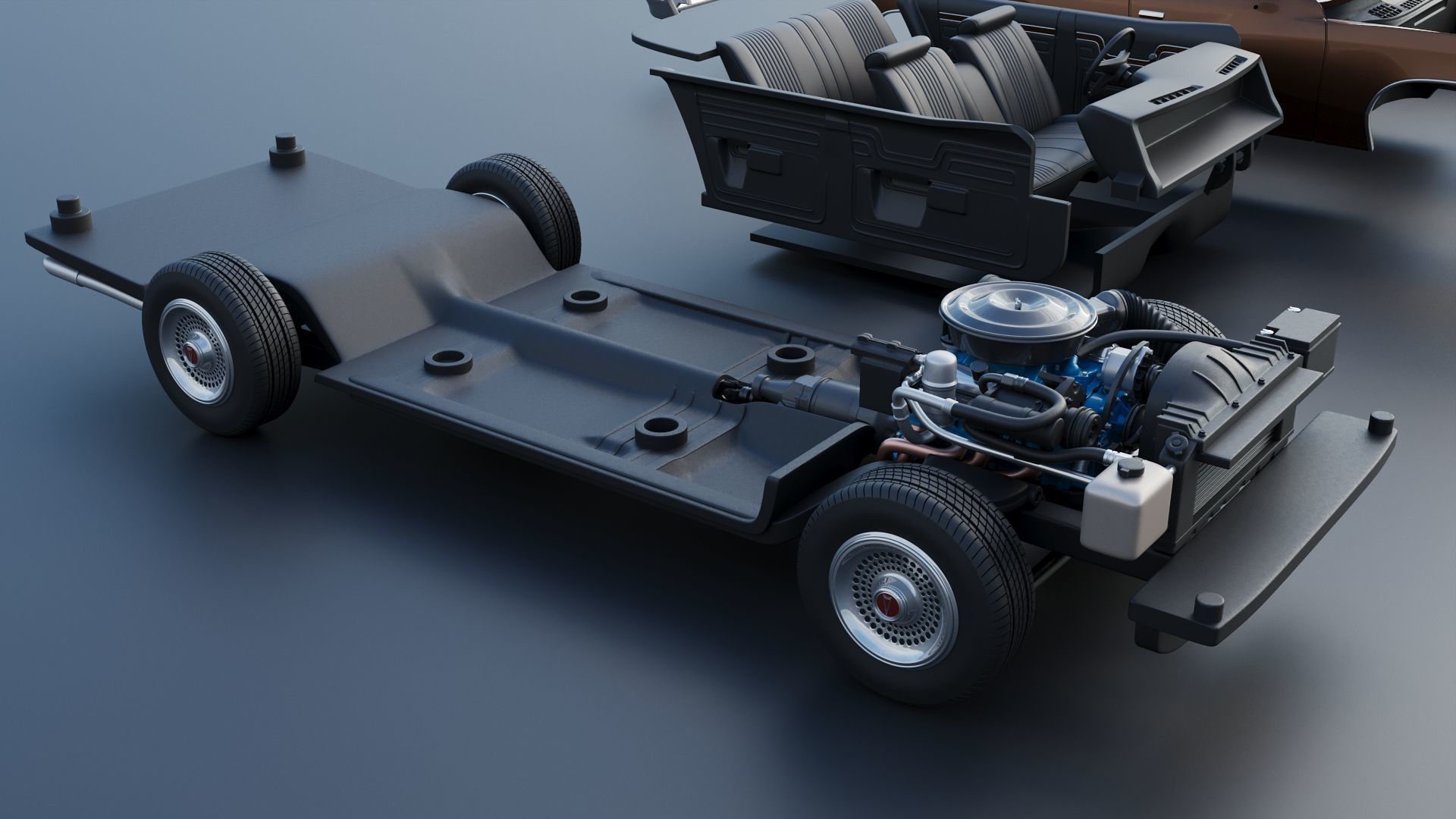 Pontiac LeMans 4 Door 3D print model_28