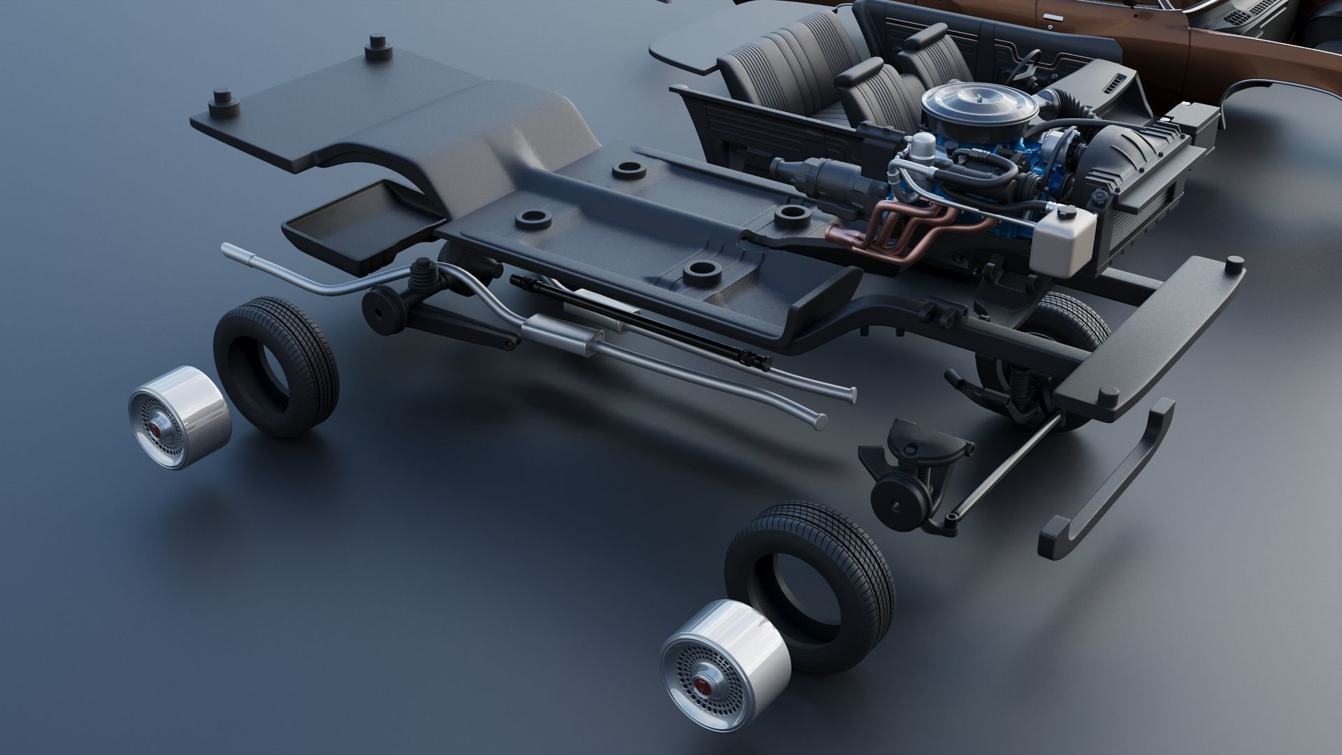 Pontiac LeMans 4 Door 3D print model_29