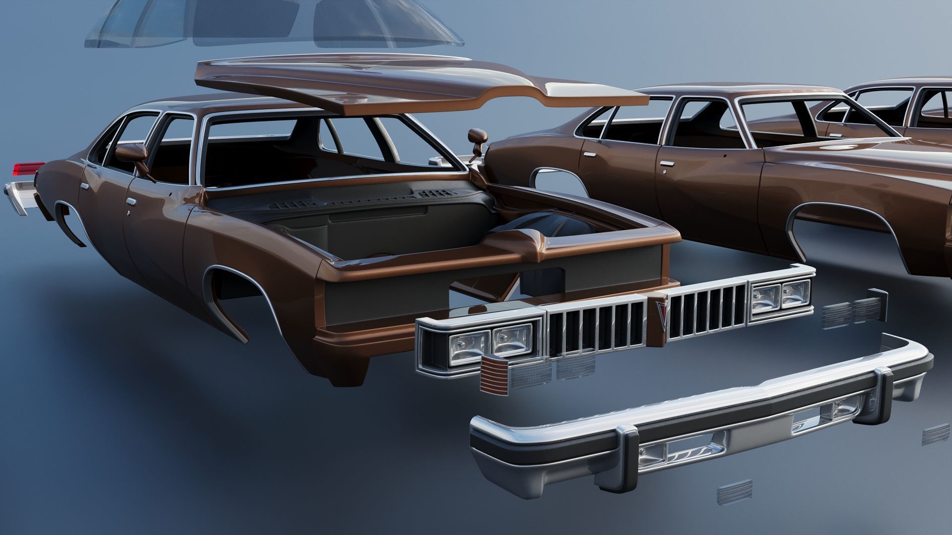 Pontiac LeMans 4 Door 3D print model_24