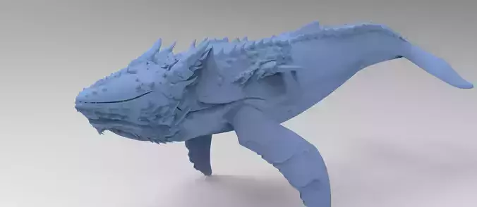 Dinosaur Whale 2 3D model