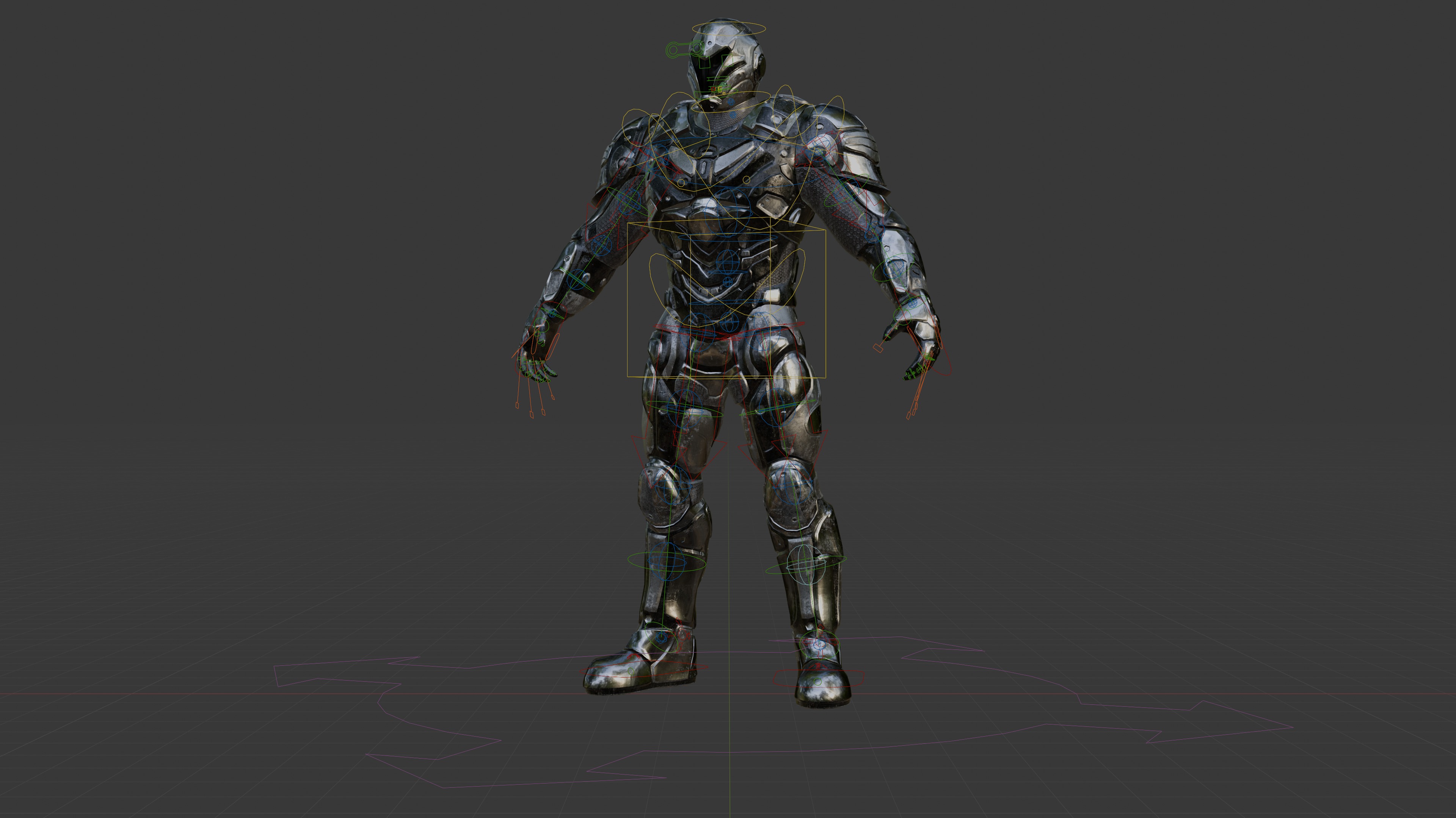 Sci-fi Soldier Low-poly 3D model_5