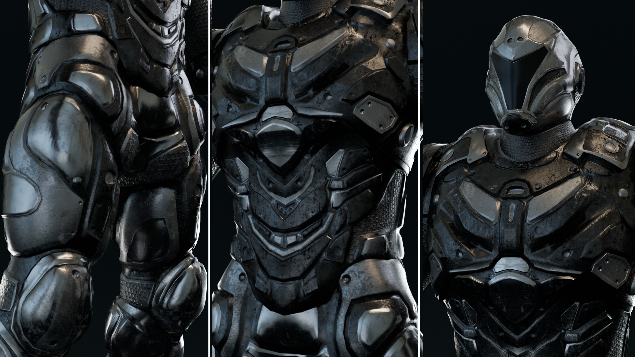 Sci-fi Soldier Low-poly 3D model_2