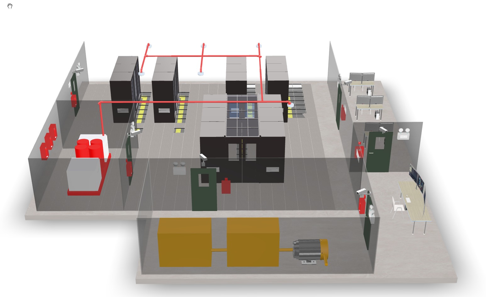 Server room 3D model_9