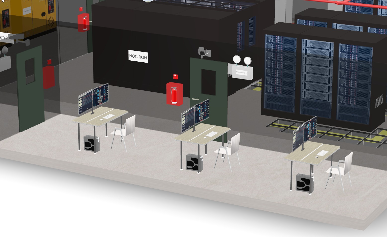 Server room 3D model_7