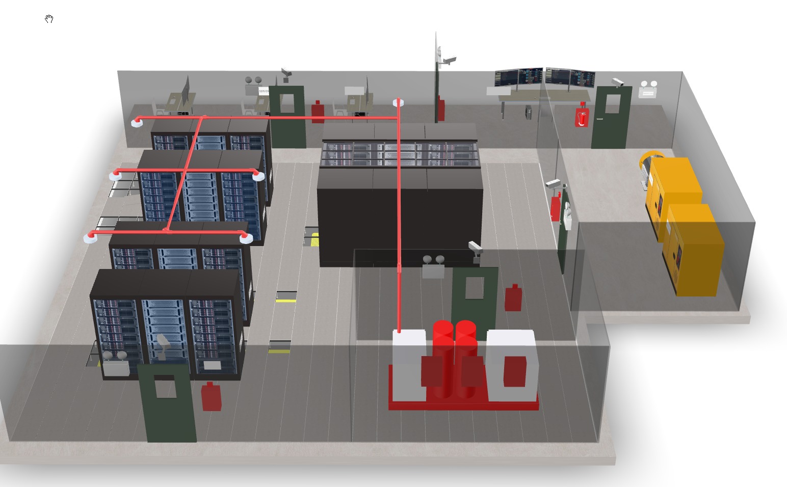 Server room 3D model_8