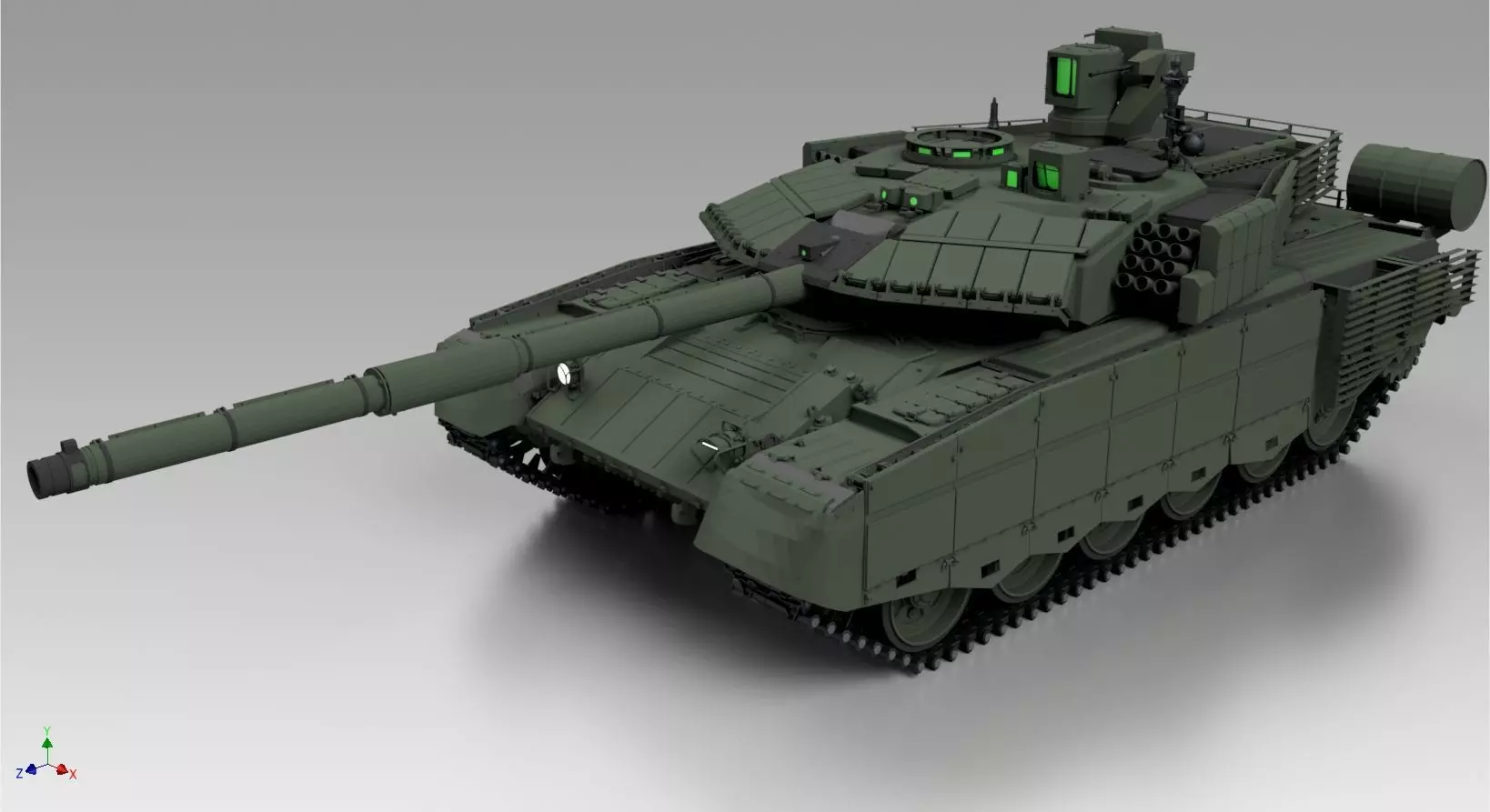 Tank T90M 3D model