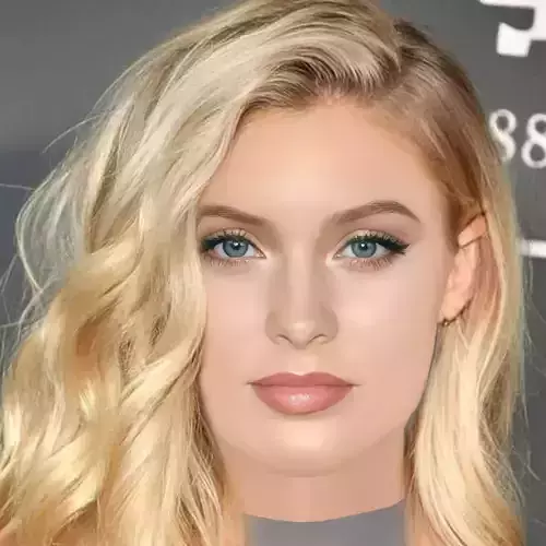 Zara Larsson Head - No Hair - Low poly head for game