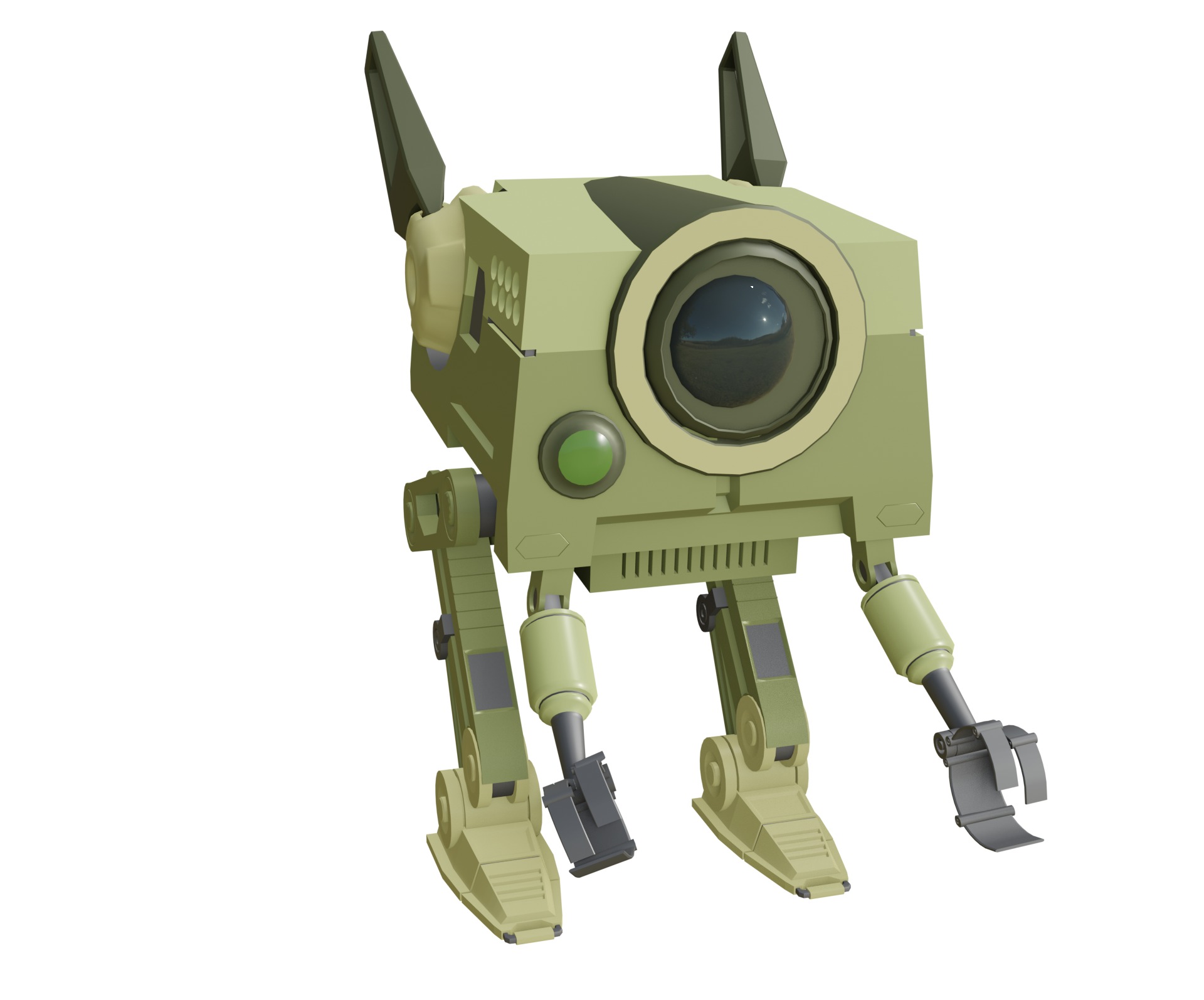 Industrial Robot Revolution Changing the Future game ready file Low-poly 3D model_1