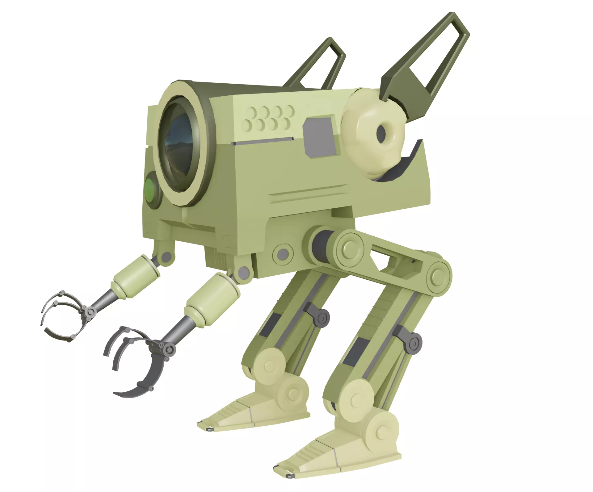 Industrial Robot Revolution Changing the Future game ready file Low-poly 3D model_0