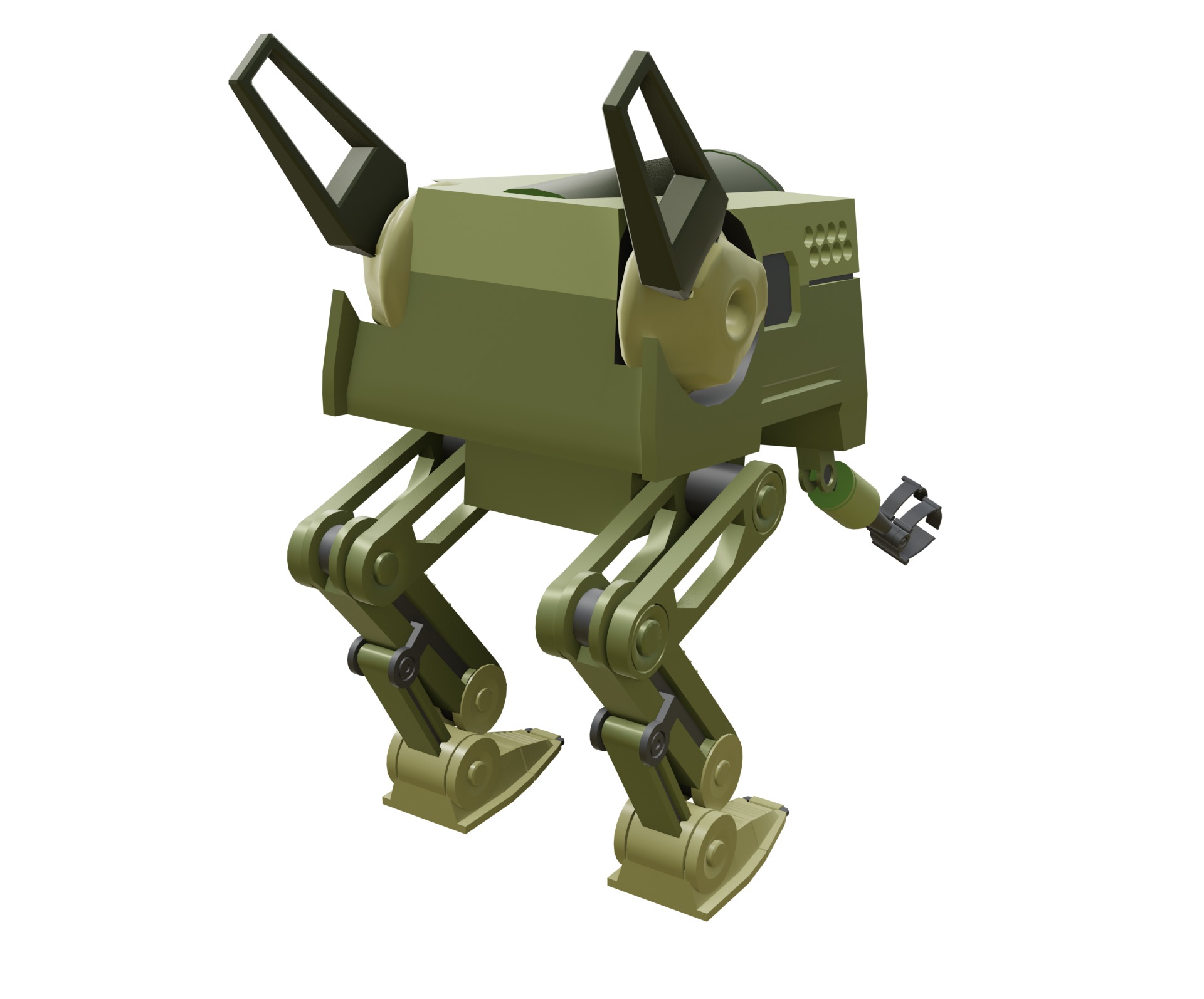 Industrial Robot Revolution Changing the Future game ready file Low-poly 3D model_3