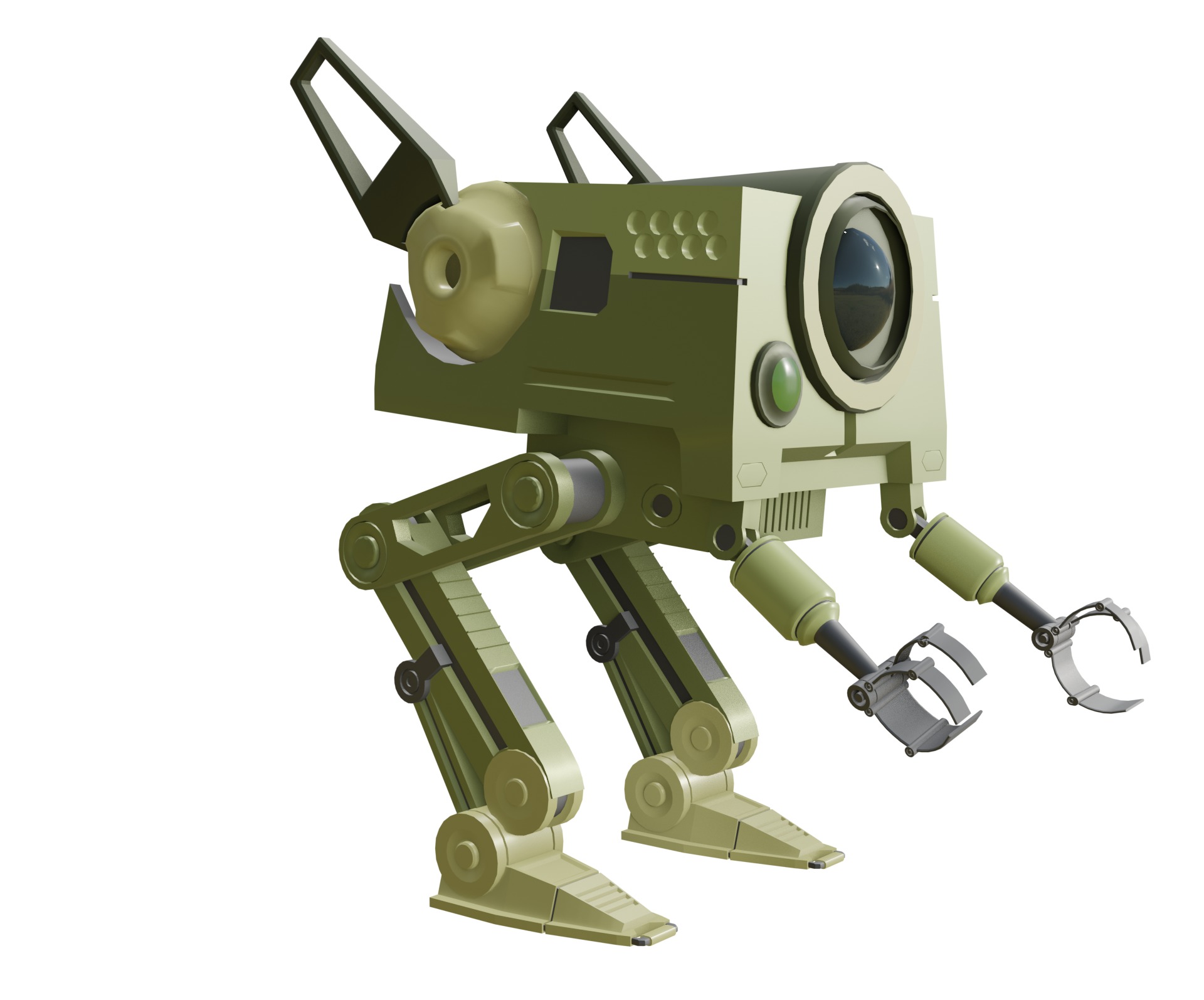 Industrial Robot Revolution Changing the Future game ready file Low-poly 3D model_2