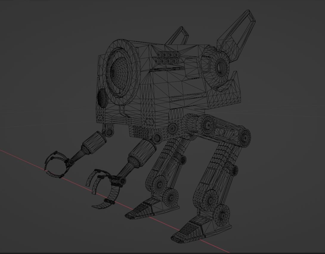 Industrial Robot Revolution Changing the Future game ready file Low-poly 3D model_4