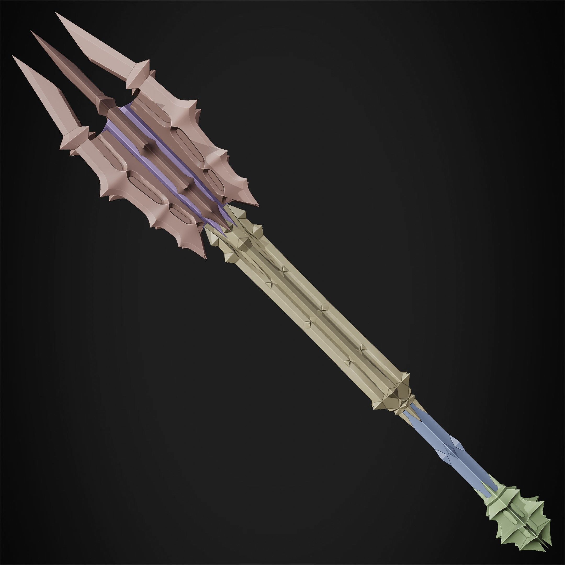LOTR Dark Lord Sauron Mace for Cosplay 3D print model_19