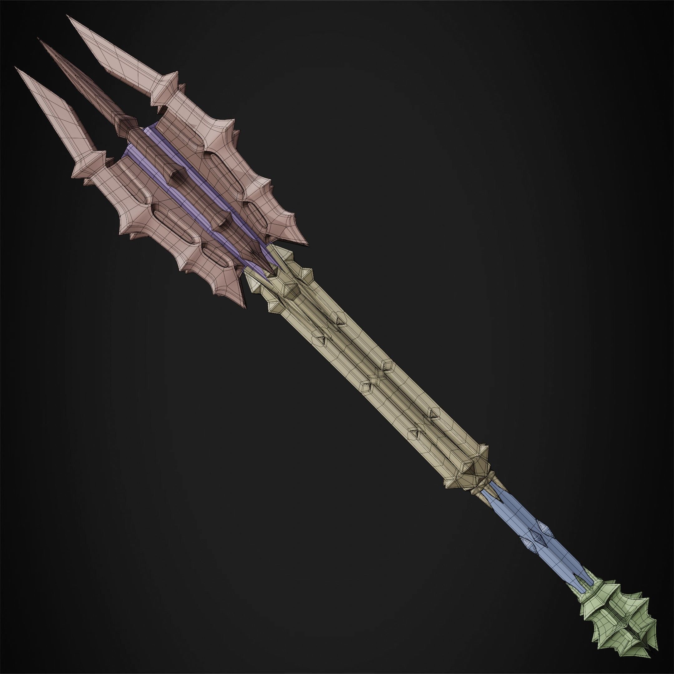 LOTR Dark Lord Sauron Mace for Cosplay 3D print model_20