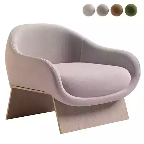 BOOLEAN ARMCHAIR by Bonaldo 3D model