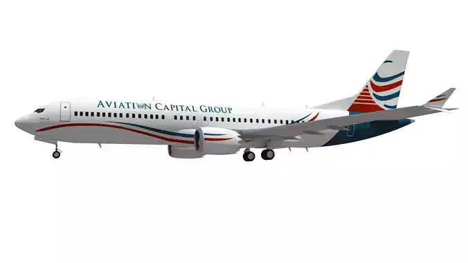Aviation capital group 737 max  8 3D model