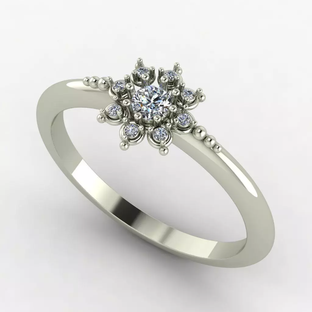 elegant diamond ring Free 3D print model_0