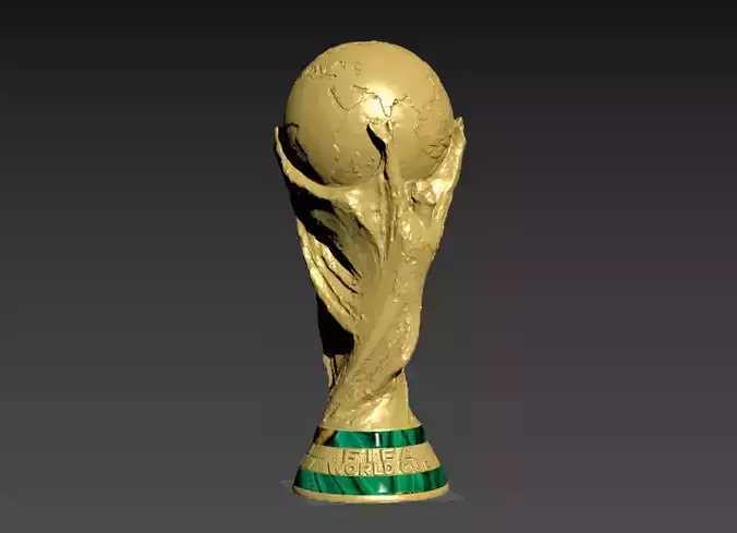 FIFA WORLD CUP TROPHY Low-poly 3D model