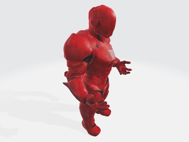 super red suit 3D model_3