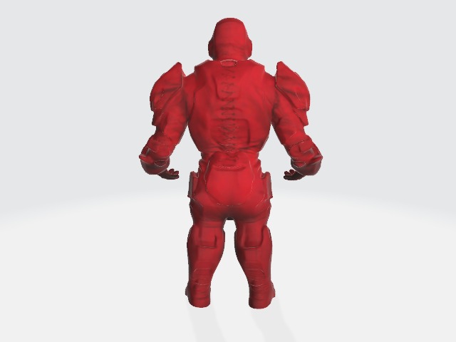 super red suit 3D model_2