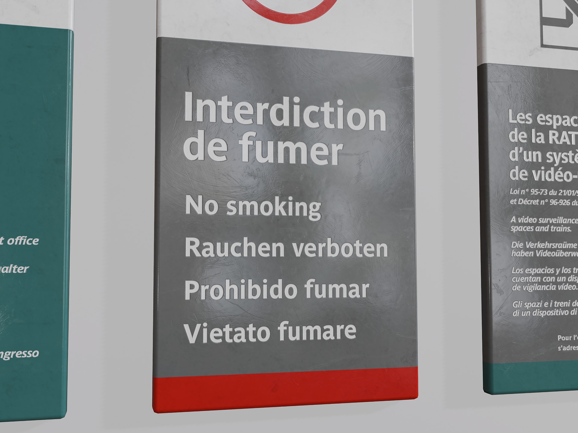 Set of Urban Directional and Informational Signs Low-poly 3D model_5