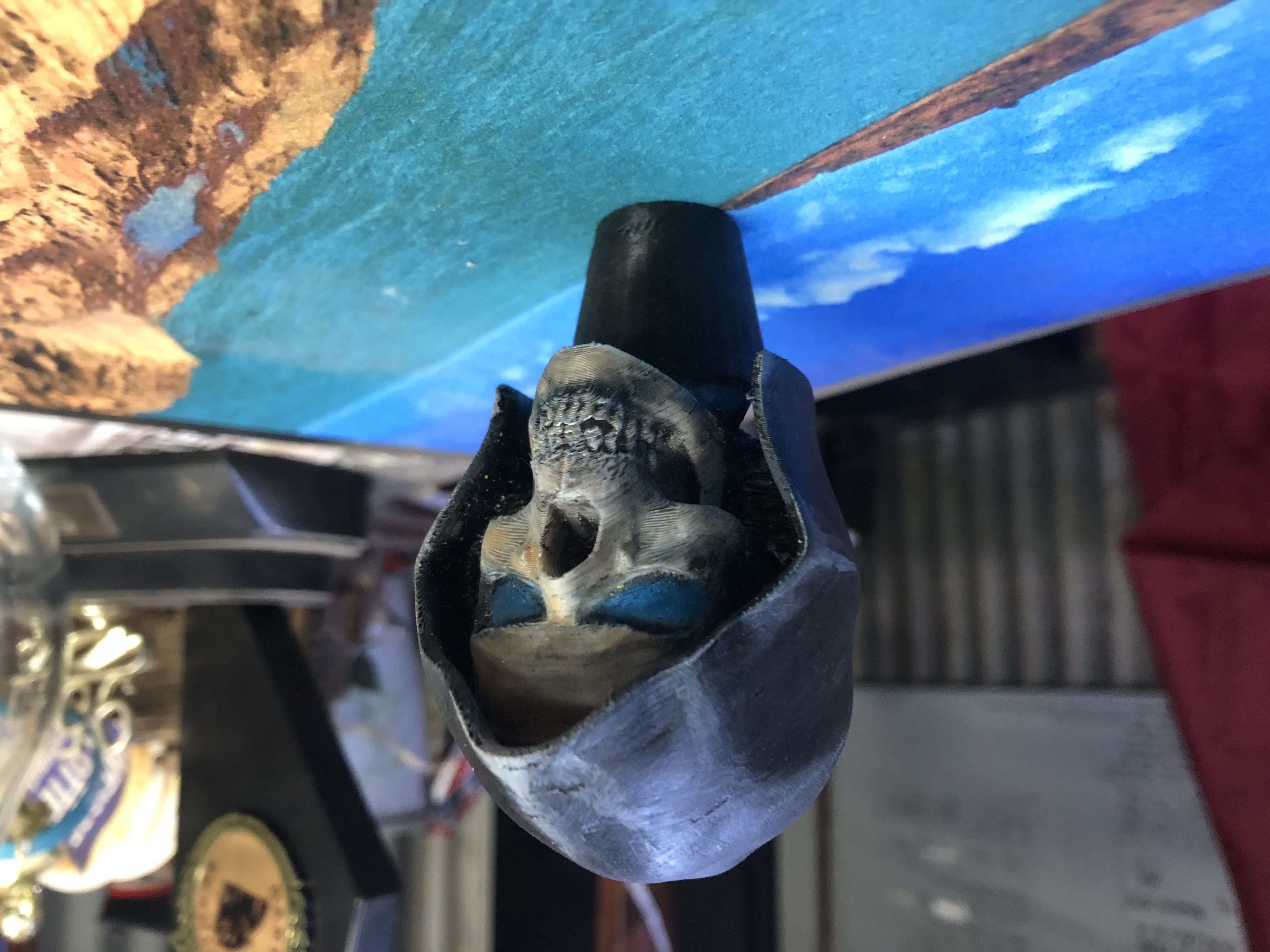 3 Floyds Zombie Ice style Skull Beer tap handle garnish 3D print model_2