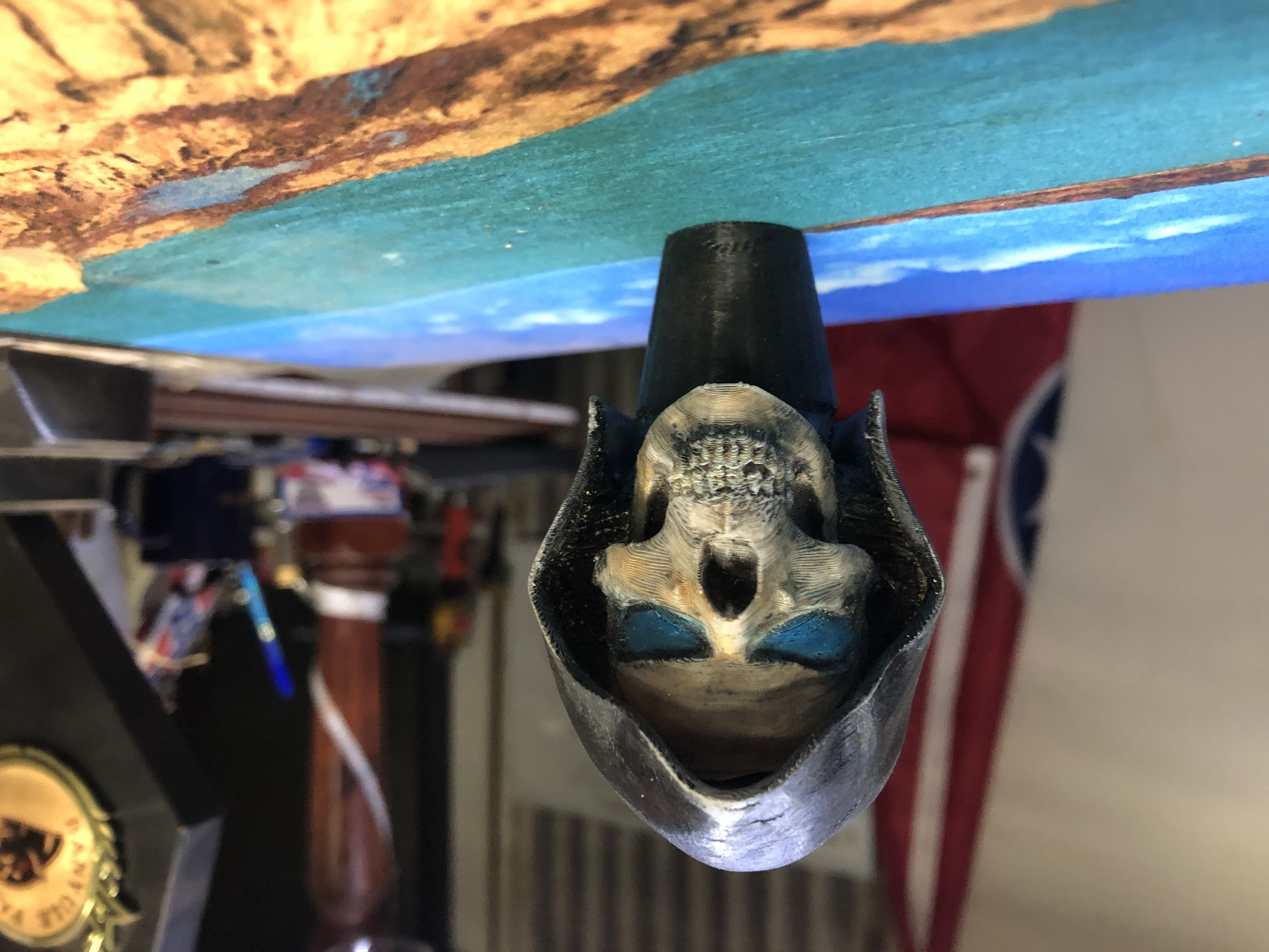 3 Floyds Zombie Ice style Skull Beer tap handle garnish 3D print model_3