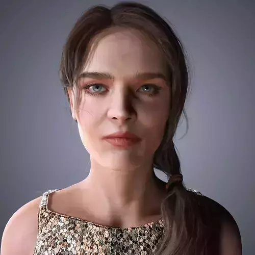 Natalia Vodianova Character 3D Model Low-poly 3D model