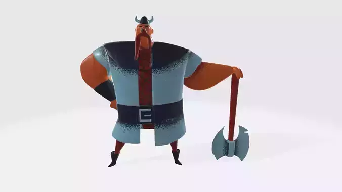 Realistic Looking Viking Warrior Holm High Poly 