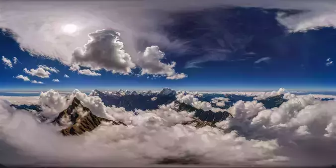 8K HDR Clear Blue Sky Background