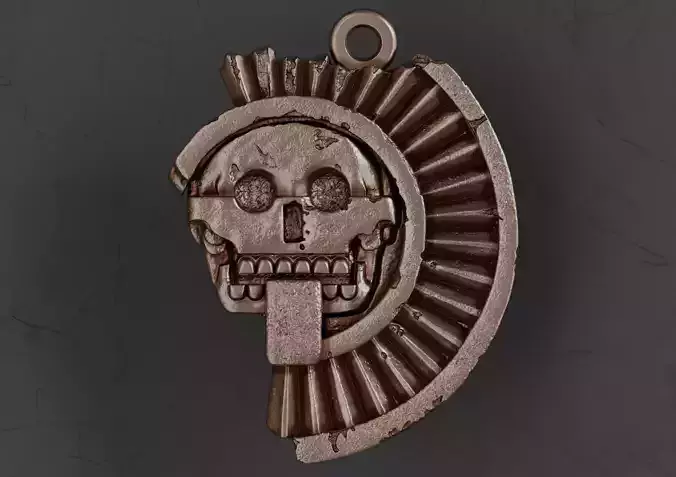Mictlantecuhtli Pendant 3D print model